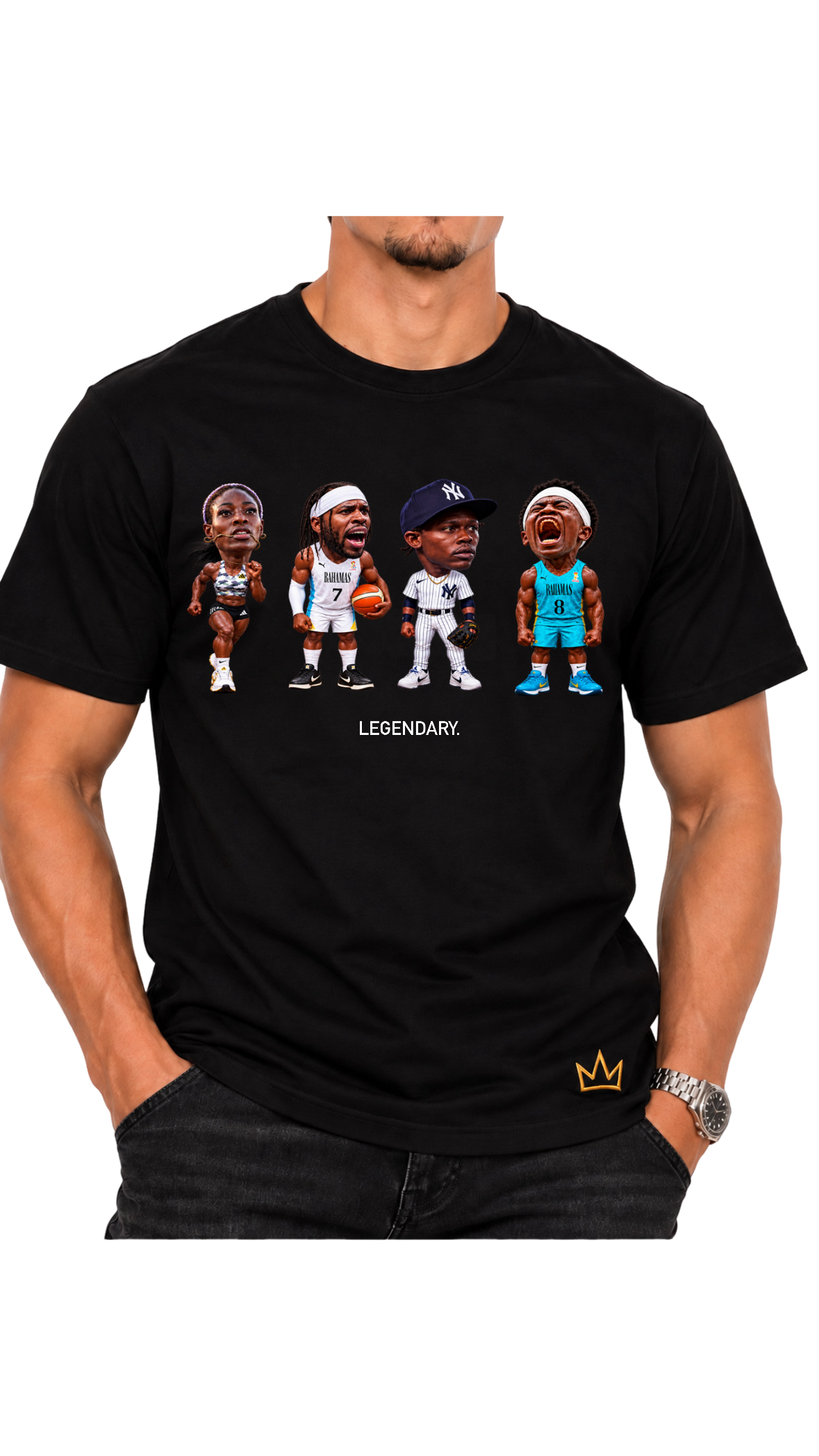 Bahamian Legends Tee (Black)